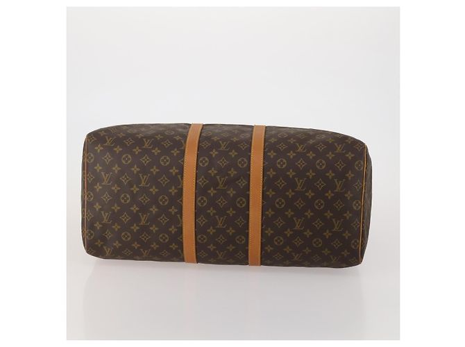 LOUIS VUITTON Monogram Keepall 55 Boston Bag M41424 LV Auth 196263A Monogramma - vista 5