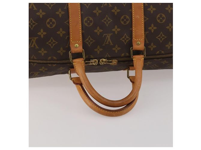 LOUIS VUITTON Monogram Keepall 55 Boston Bag M41424 LV Auth 196263A Monogramma - vista 7