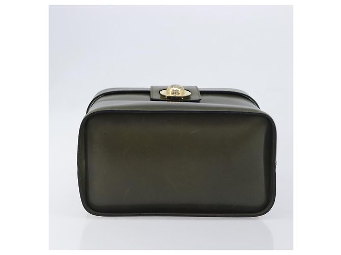 Céline Borsa a mano CELINE Star Ball Vanity in pelle Khaki Gold Auth 199090A D'oro Cachi - vista 5