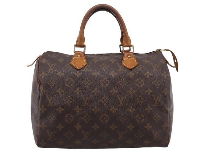 LOUIS VUITTON Monogram Speedy 30 Hand Bag M41526 LV Auth 199683 Monogramma - vista 13