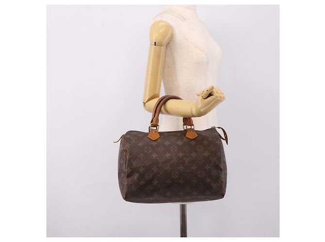 LOUIS VUITTON Monogram Speedy 30 Hand Bag M41526 LV Auth 199683 Monogramma - vista 20