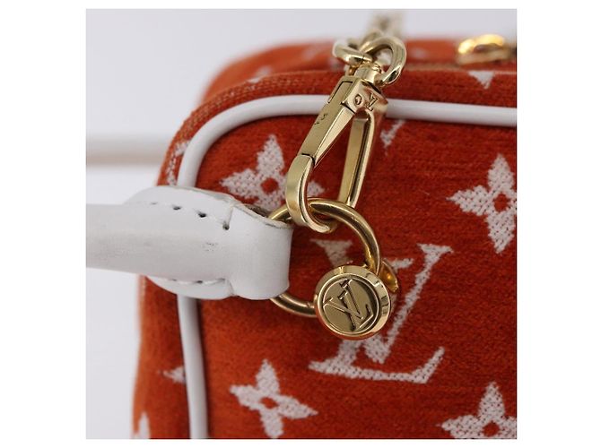 LOUIS VUITTON Monogram Jaguar LV Match Square Bag Orange M46212 Auth BA14807SAM - view 10