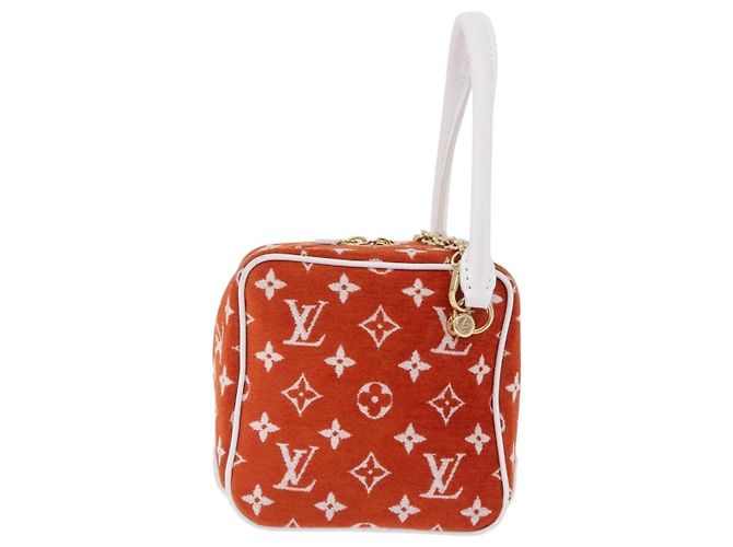LOUIS VUITTON Monogram Jaguar LV Match Square Bag Orange M46212 Auth BA14807SAM - view 13