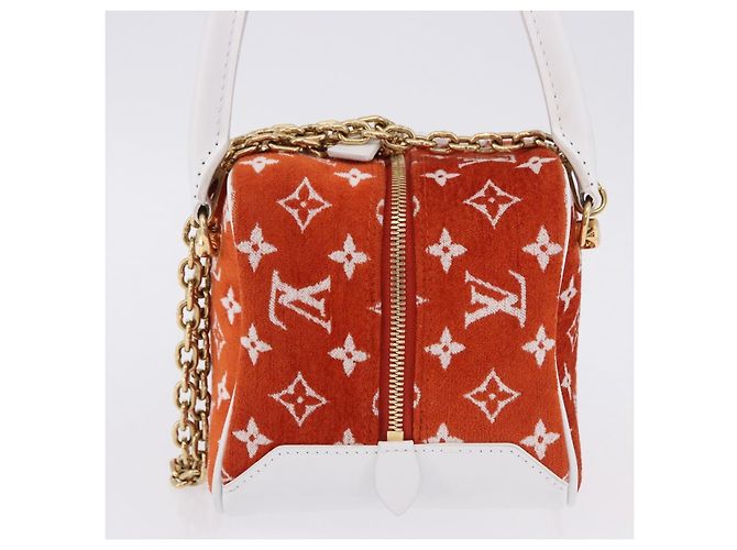 LOUIS VUITTON Monogram Jaguar LV Match Square Bag Orange M46212 Auth BA14807SAM - view 3