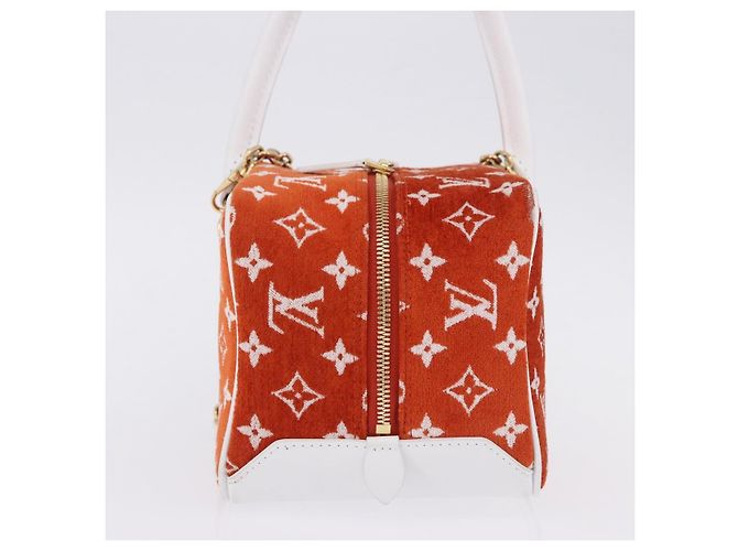 LOUIS VUITTON Monogram Jaguar LV Match Square Bag Orange M46212 Auth BA14807SAM - view 4