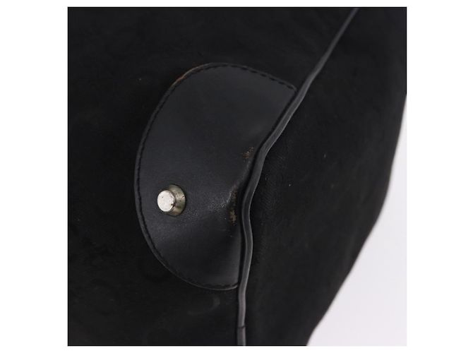 Céline CELINE C Saluki Horse Carriage Boston Bag Black Gold Tone Auth 195446 Nero - vista 16