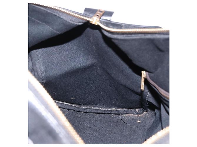 Céline CELINE C Saluki Horse Carriage Boston Bag Black Gold Tone Auth 195446 Nero - vista 19