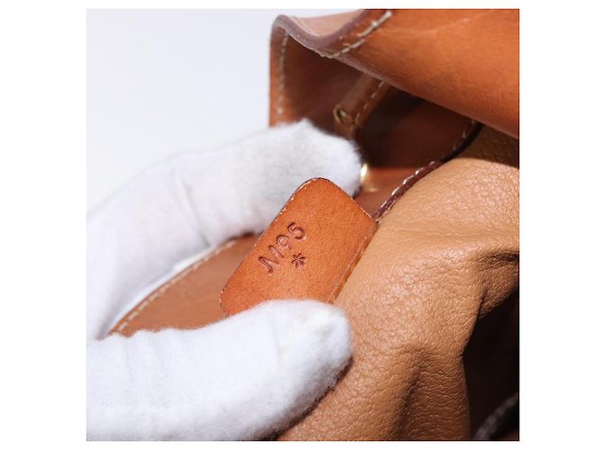Céline Borsa a tracolla CELINE Macadam Canvas PVC Leather Brown Gold Auth 199630 Marrone D'oro - vista 12