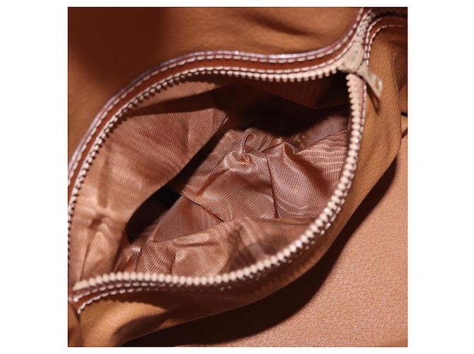 Céline Borsa a tracolla CELINE Macadam Canvas PVC Leather Brown Gold Auth 199630 Marrone D'oro - vista 24