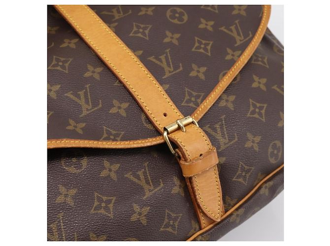 Borsa a tracolla LOUIS VUITTON Monogram Saumur 35 M42254 LV Auth ka5862 Monogramma - vista 18