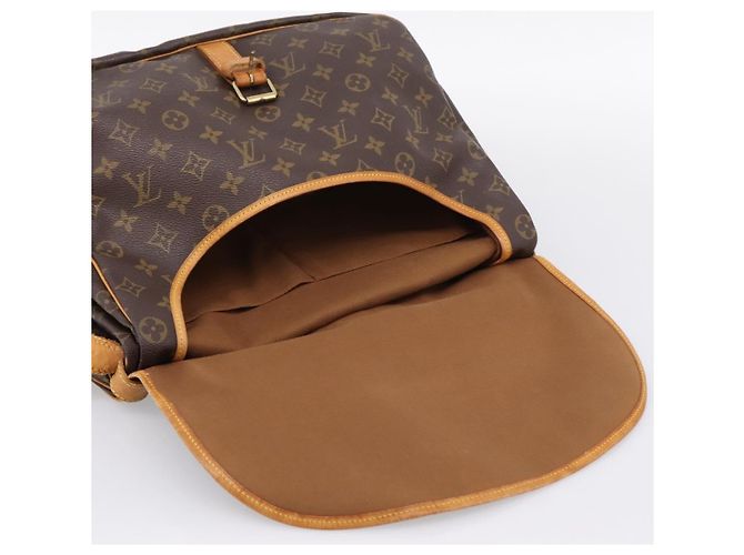 Borsa a tracolla LOUIS VUITTON Monogram Saumur 35 M42254 LV Auth ka5862 Monogramma - vista 23