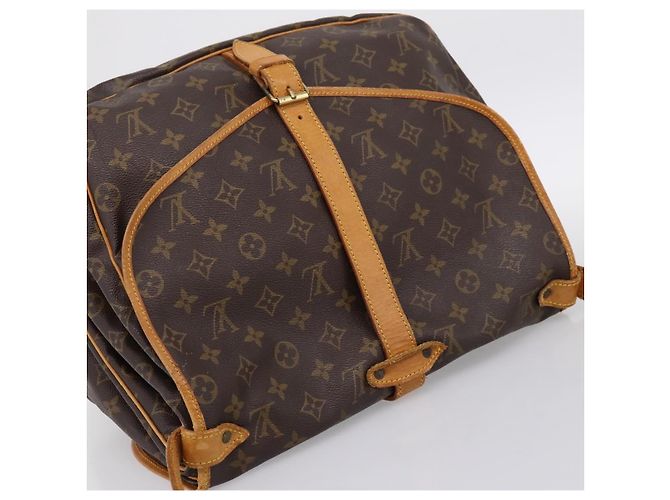 Borsa a tracolla LOUIS VUITTON Monogram Saumur 35 M42254 LV Auth ka5862 Monogramma - vista 6