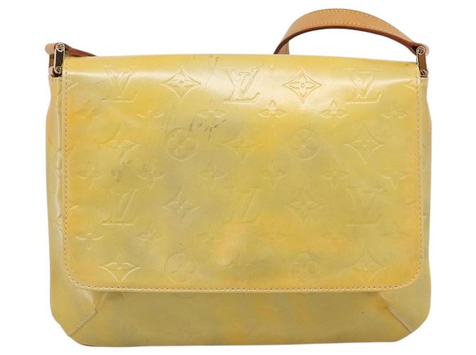 LOUIS VUITTON Monogram Vernis Thompson Street Bag Gris M91008 LV Auth 198985 Grigio - vista 13