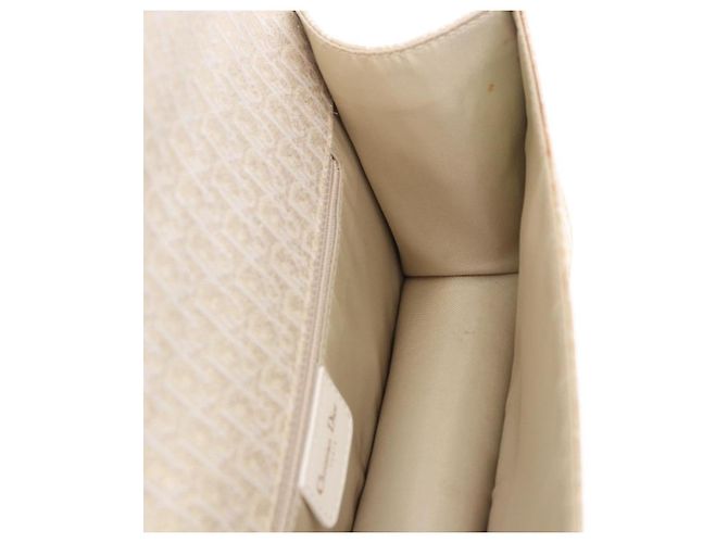 Borsa a mano Christian Dior Trotter Canvas Gold Auth 197782SAM D'oro - vista 21