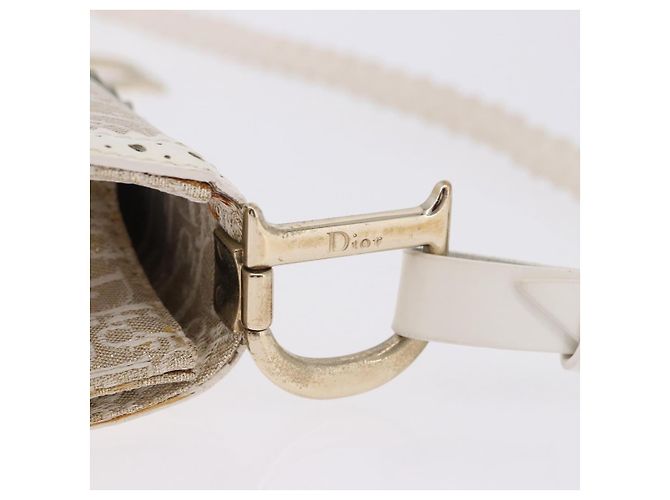 Borsa a mano Christian Dior Trotter Canvas Gold Auth 197782SAM D'oro - vista 9