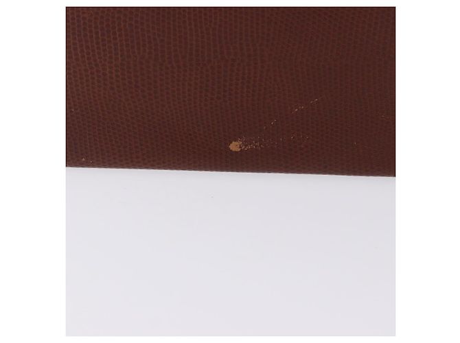 Borsa a tracolla Salvatore Ferragamo Vala Chain in pelle marrone e oro Auth 199629A D'oro - vista 3