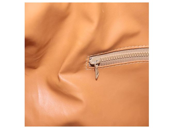 Céline Borsa Boston CELINE Macadam Canvas PVC Leather Brown Gold Auth ka5932 Marrone D'oro - vista 20