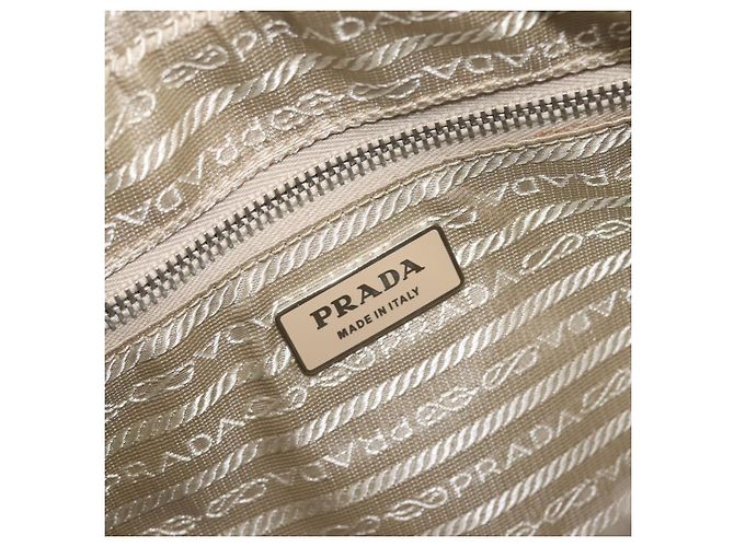 Borsa a mano PRADA pelle Saffiano Purple Silver Auth yk20752A Argento Porpora - vista 24
