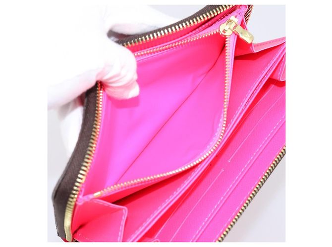 LOUIS VUITTON Monogram Graffiti Zippy Wallet Pink M93710 LV Auth 199073V Rosa Monogramma - vista 10