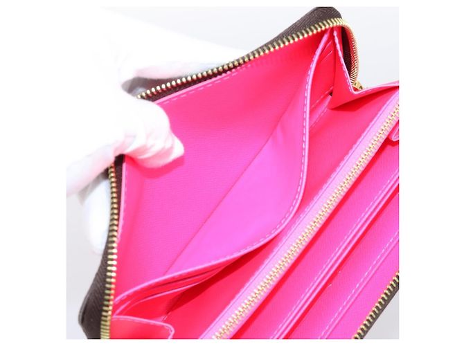 LOUIS VUITTON Monogram Graffiti Zippy Wallet Pink M93710 LV Auth 199073V Rosa Monogramma - vista 17
