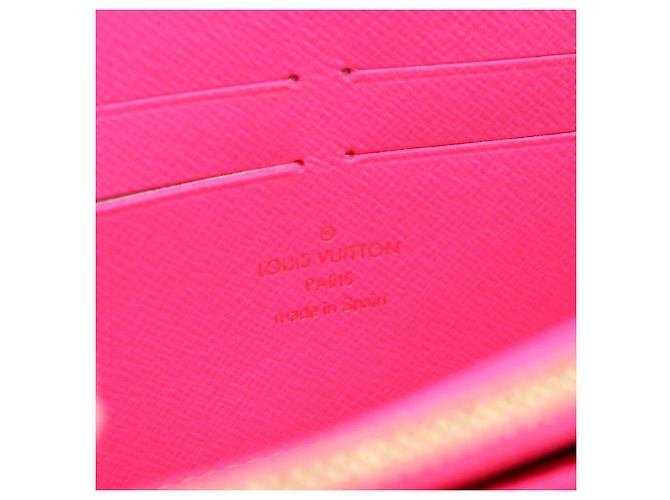LOUIS VUITTON Monogram Graffiti Zippy Wallet Pink M93710 LV Auth 199073V Rosa Monogramma - vista 19
