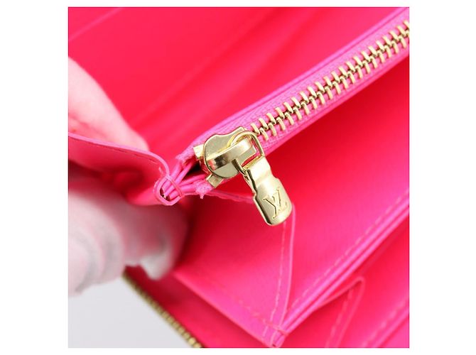 LOUIS VUITTON Monogram Graffiti Zippy Wallet Pink M93710 LV Auth 199073V Rosa Monogramma - vista 20