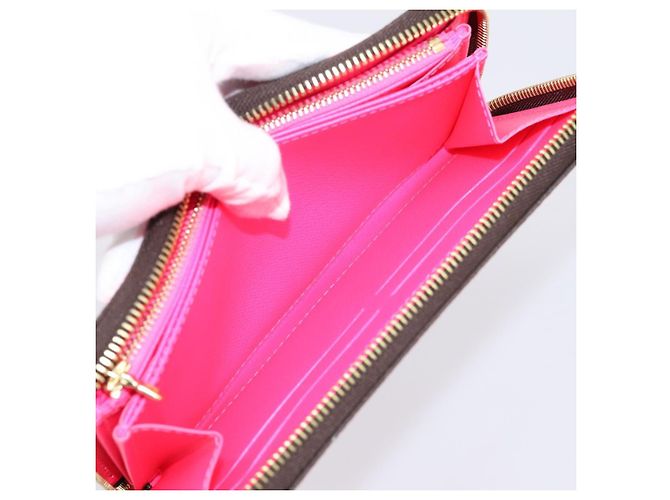 LOUIS VUITTON Monogram Graffiti Zippy Wallet Pink M93710 LV Auth 199073V Rosa Monogramma - vista 23