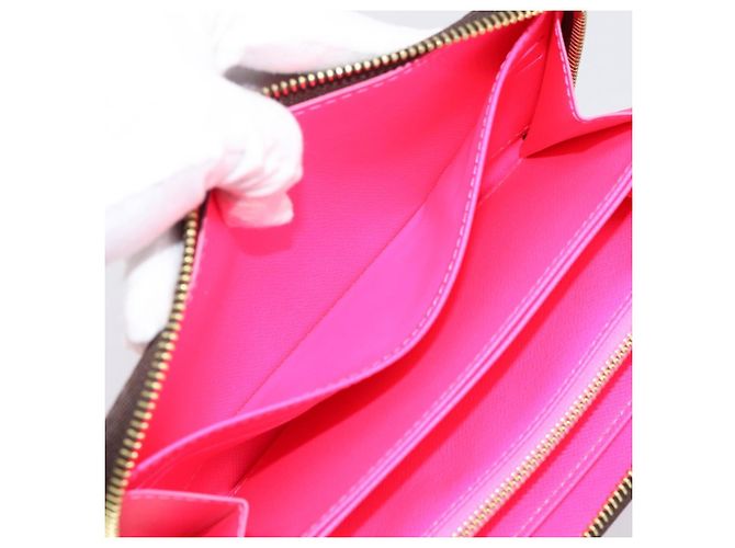LOUIS VUITTON Monogram Graffiti Zippy Wallet Pink M93710 LV Auth 199073V Rosa Monogramma - vista 24