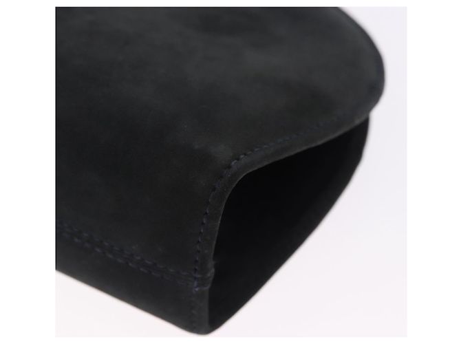Borsa a tracolla Salvatore Ferragamo Gancini Chain Suede Black Gold Auth 197729 Nero D'oro - vista 14