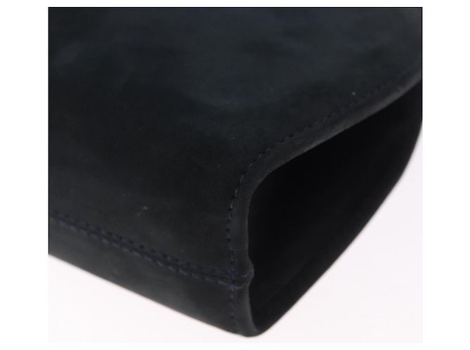 Borsa a tracolla Salvatore Ferragamo Gancini Chain Suede Black Gold Auth 197729 Nero D'oro - vista 16