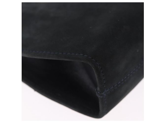 Borsa a tracolla Salvatore Ferragamo Gancini Chain Suede Black Gold Auth 197729 Nero D'oro - vista 9