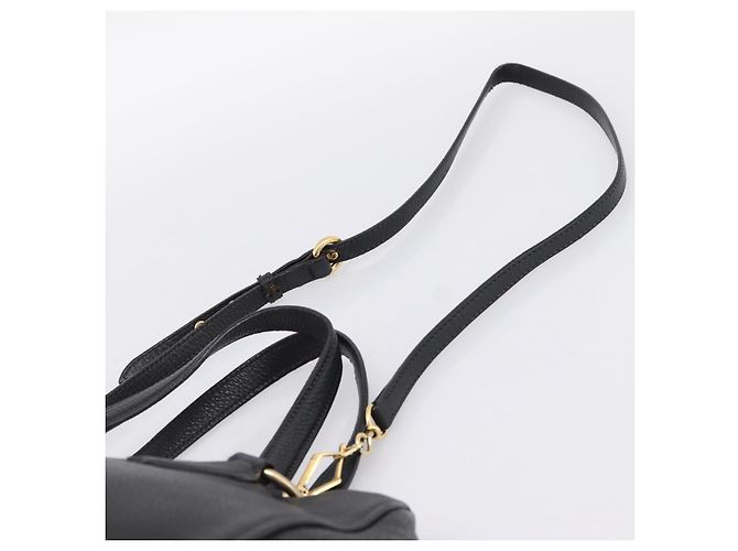Borsa a mano Miu Miu in pelle 2way Nero Oro Auth yk20869A D'oro - vista 14