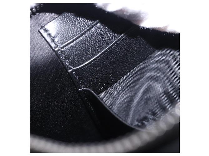 Borsa a tracolla Miu Miu Matelassé in pelle nera argento Auth ka5870SAM Nero - vista 11