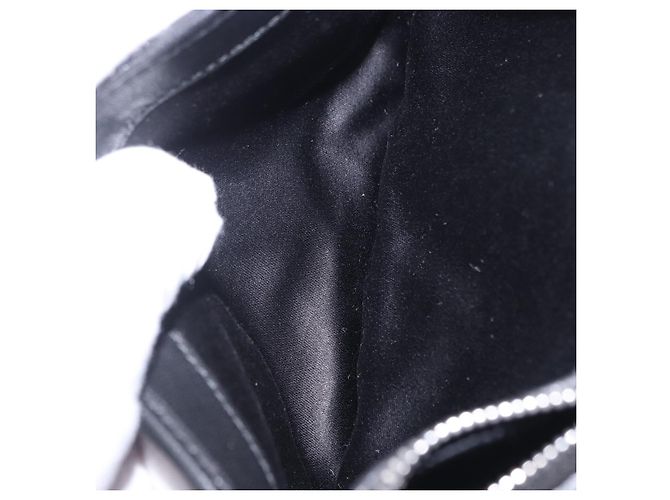 Borsa a tracolla Miu Miu Matelassé in pelle nera argento Auth ka5870SAM Nero - vista 25