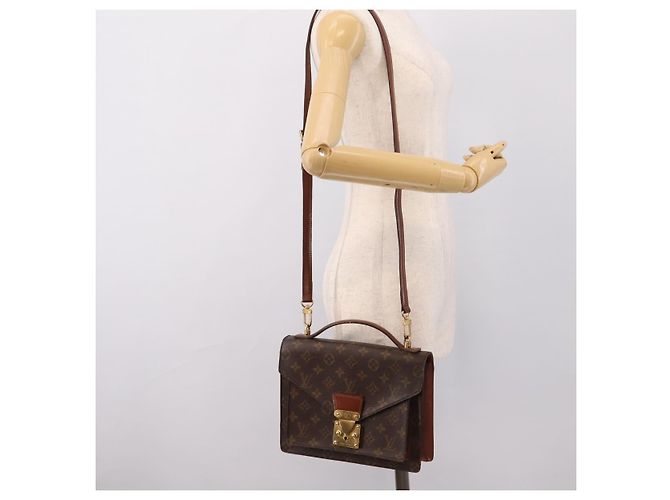 Borsa a mano LOUIS VUITTON Monogram Monceau 26 2way M51187 LV Auth ka5863 Monogramma - vista 25