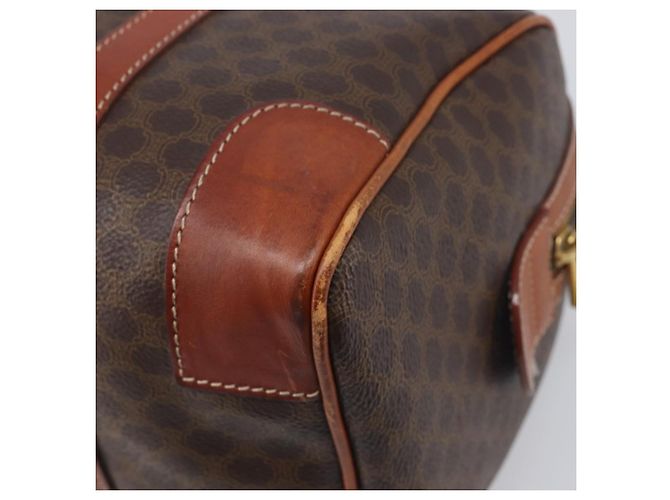 Céline Borsa a mano CELINE Macadam PVC Pelle Marrone Tono Oro Auth ep15813 - vista 15