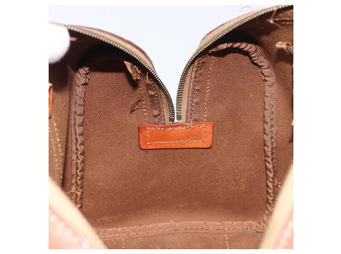 Céline Borsa a mano CELINE Macadam PVC Pelle Marrone Tono Oro Auth ep15813 - vista 20