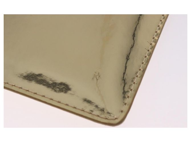 LOUIS VUITTON Monogram Miroir Pochette Plat Pouch Gold LV Auth 199233V Dourado - vista 16