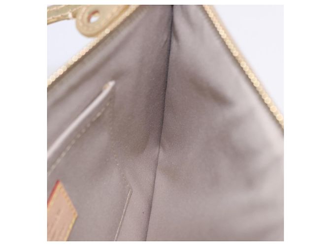 LOUIS VUITTON Monogram Miroir Pochette Plat Pouch Gold LV Auth 199233V Dourado - vista 20