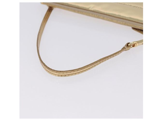 LOUIS VUITTON Monogram Miroir Pochette Plat Pouch Gold LV Auth 199233V Dourado - vista 8