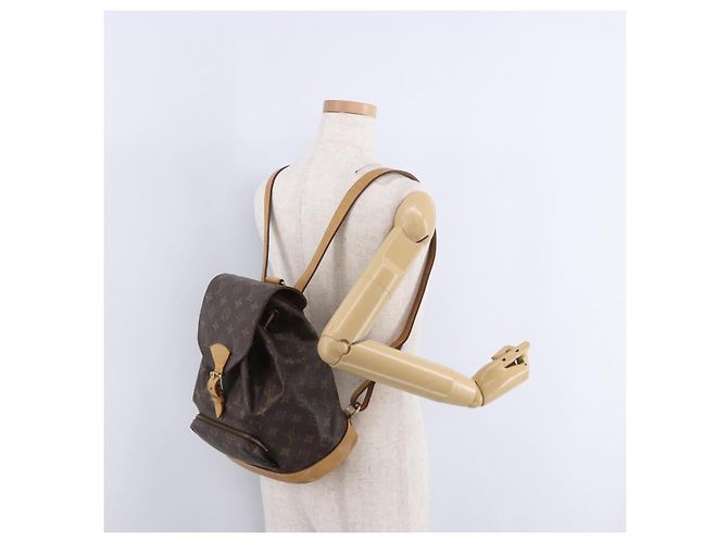 Zaino LOUIS VUITTON Monogram Montsouris MM M51136 LV Auth 196369A Monogramma - vista 28