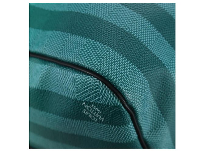 LOUIS VUITTON Damier Stripe Gradation Keepall Bandouliere 50 Auth 198613SM Verde - vista 21