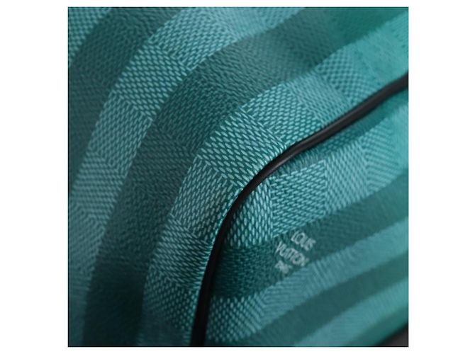 LOUIS VUITTON Damier Stripe Gradation Keepall Bandouliere 50 Auth 198613SM Verde - vista 22