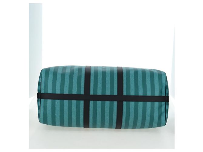 LOUIS VUITTON Damier Stripe Gradation Keepall Bandouliere 50 Auth 198613SM Verde - vista 5