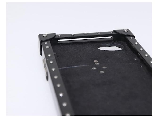 LOUIS VUITTON Monogram Eclipse Fragment iTrunk iPhone 7 Case M62613 Auth BA15042 Noir Monogramme - vue 18