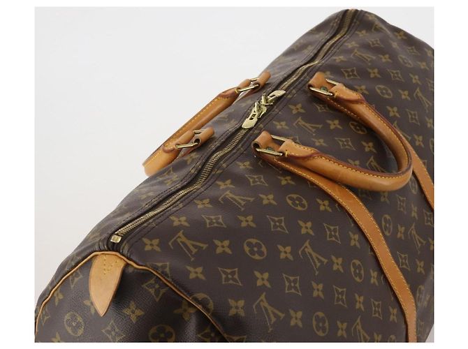 LOUIS VUITTON Monogram Keepall 55 Boston Bag M41424 LV Auth 196393A Monogramma - vista 6