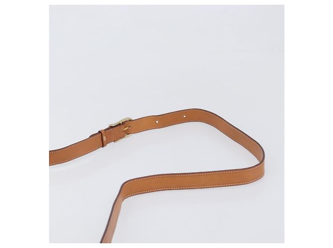 Céline Borsa a tracolla CELINE Macadam Canvas PVC Pelle Marrone Oro Auth 199592A D'oro - vista 8