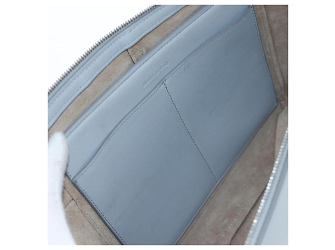 Céline Borsa a tracolla CELINE Chain Trillodo in pelle azzurro argento Auth 199685V Blu chiaro - vista 25