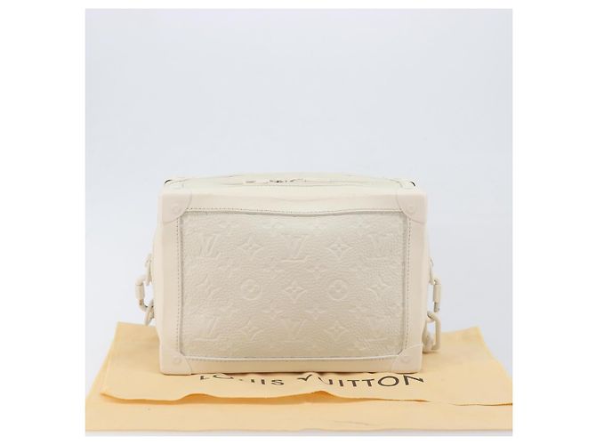 LOUIS VUITTON Monogram Empreinte Soft Trunk Bag White M53287 LV Auth 196005V Bianco - vista 12