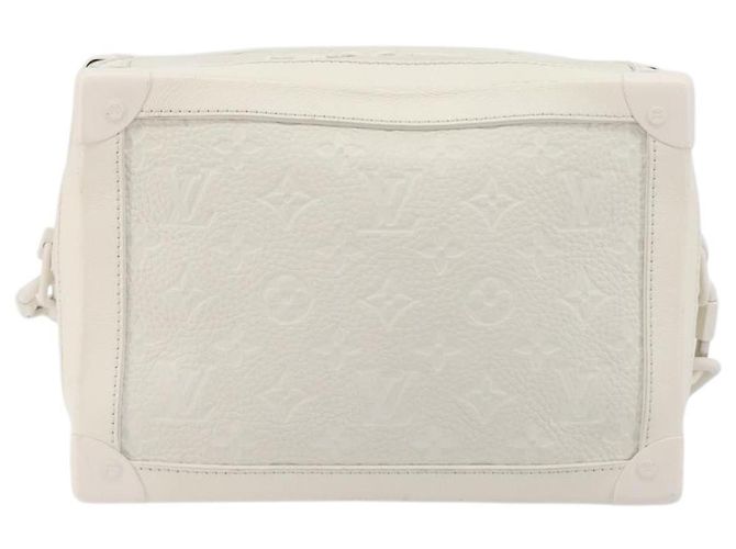 LOUIS VUITTON Monogram Empreinte Soft Trunk Bag White M53287 LV Auth 196005V Bianco - vista 13
